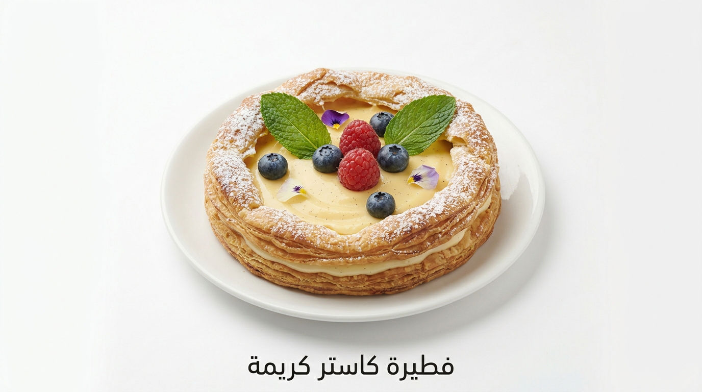 فطيرة كاستر كريمة